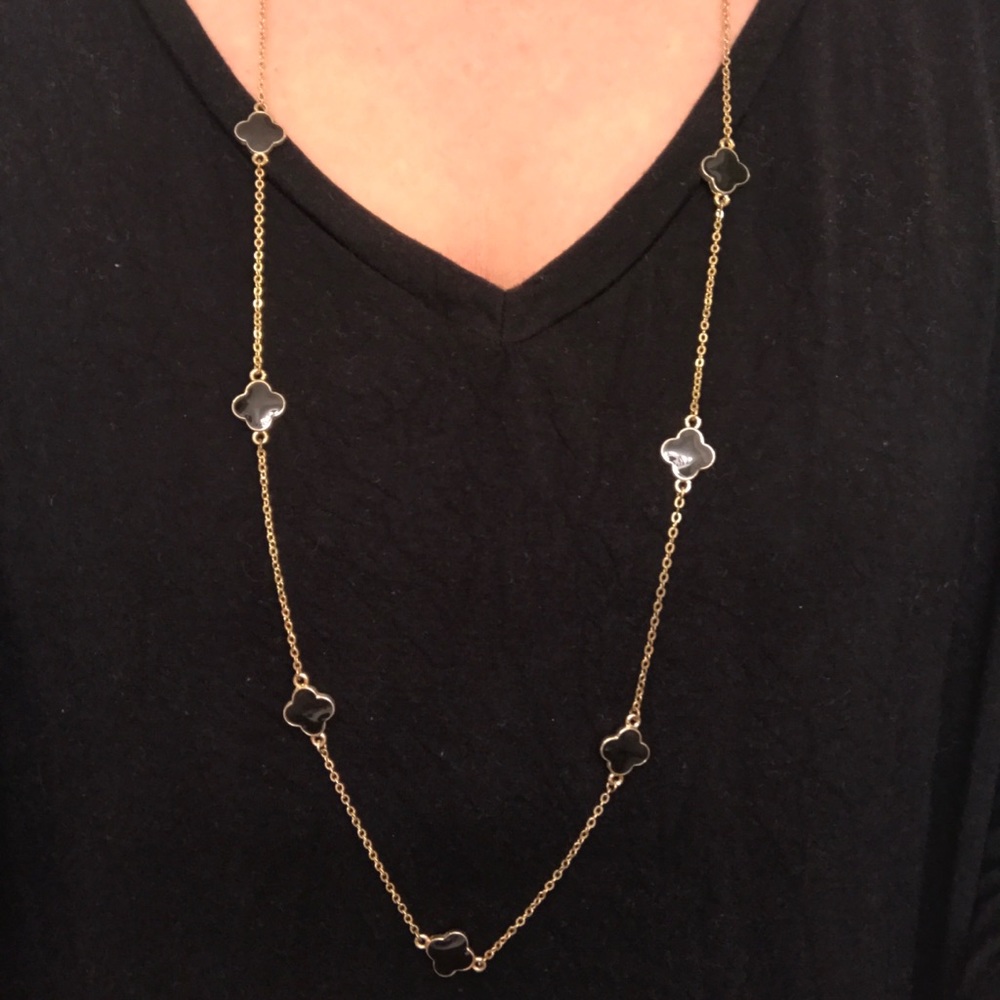 Black and gold necklace